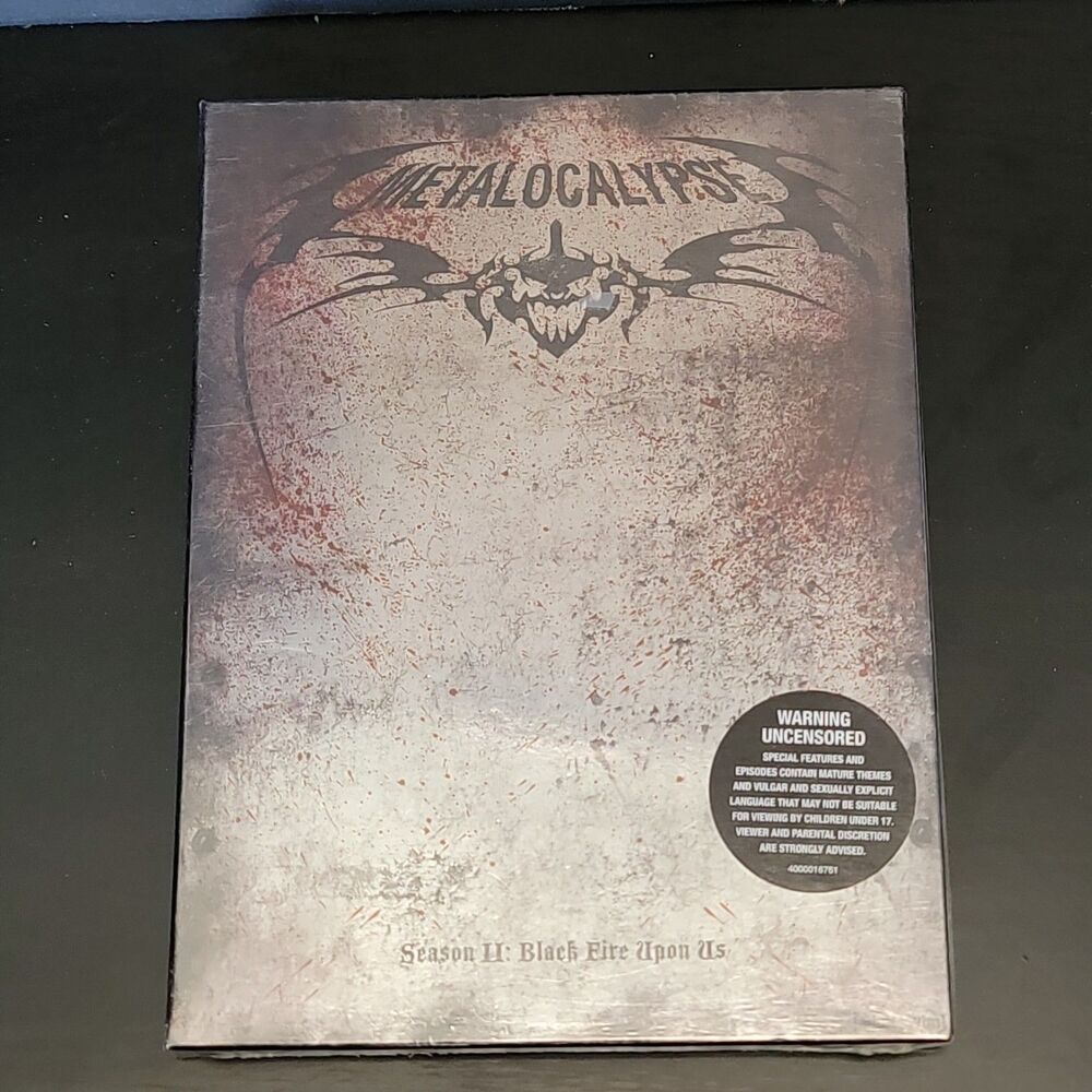 Metalocalypse Season 2 Black Fire Upon Us DVD Set Uncensored Sealed New